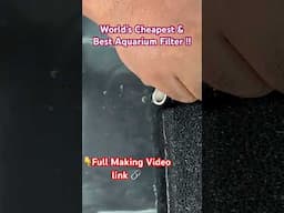 They Lied About Aquarium Filters? 💥 DIY That Actually Works! 🐠 | Hamburg Matten Filter #shorts