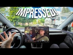 My Wife's LONGEST 0 Takeover Tesla FSD Experience!