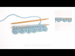 How to knit a decorative textured edge