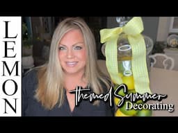 Summer Kitchen Decorated With A Lemon And Lime Theme