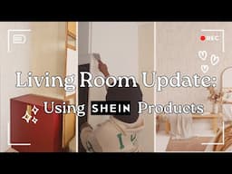 Home Update: Living Room Update Using SHEIN Products + Renter-Friendly Wallpaper | SA Youtuber