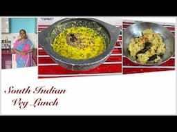 Quick & Tasty  SouthIndian Veg Lunch I Keerai Kootu & Raw Mango & Coconut Thogaiyal