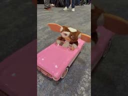 Gizmo just stole the show—and a pink Corvette— at Retro Palm Springs! #Gremlins gone wild!