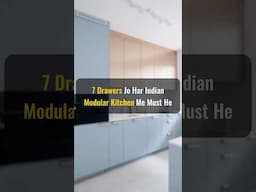 7 Must have Modular Kitchen Drawers in india #modularkitchen #kitchenbaskets