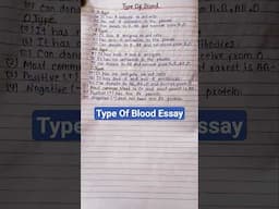 Types Of Blood #typeofblood #blood #mintossmood