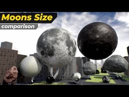 If Moons Started Walking | Moon Size Comparison on a human Scale | First Person view