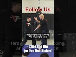 Elite Fighter’s Brutal Eye Jab Vs Knife Attack