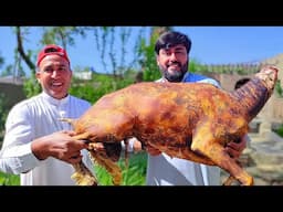 Afghani Style Dumba Zabh 🐑 Lamb Cutting | Afghani Mutton Karahi  دنبے کے صرف بال اتاریں، چمڑا برقرار
