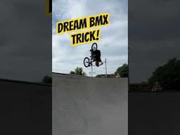 FINALLY LANDED MY DREAM BMX TRICK! (Footjam to barspin) #shortsfeed #bmxlife #bmx #bike #bikelife