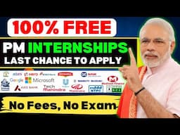 FREE PM Internship Program 2025 | How to Apply PM Internship Yojana | 5,000/Month Limited Time