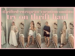 TRY ON THRIFT HAUL 🇨🇾🇬🇷  THRIFTED EUROPEAN SUMMER OUTFITS 🇨🇾🇬🇷 THE JO DEDES AESTHETIC