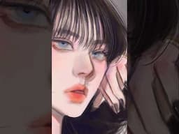 Procreate painting process💫 #procreate #fyp #art #drawing #shorts