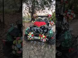 Jeep wedding decoration