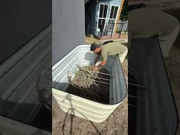 Installing a @vego_garden in my back yard. #diy #diyprojects