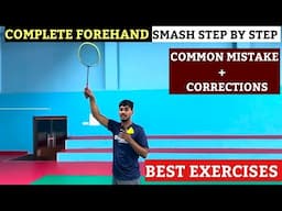 HOW TO HIT FOREHAND SMASH IN BADMINTON ||BEST EXERCISES FOR IMPROVING SMASH #badminton #shuttlesmash