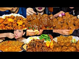 ASMR EATING SPICY CHICKEN CURRY, MUTTON CURRY, BIRYANI | BEST INDIAN FOOD MUKBANG |Foodie India|