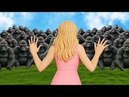 Sabrina Carpenter vs 100 Gorillas