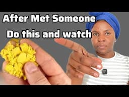 Do this After Meet Someone but if you don’t love him or Her please do try this