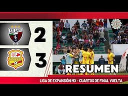 🟠 Atlante vs ATL.Morelia-Liga de Expansión MX- Cuartos de Final Vuelta- RESUMEN