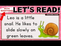 LET'S READ! | READING COMPREHENSION | PRACTICE READING SIMPLE PARAGRAPHS FOR KIDS | TEACHING MAMA