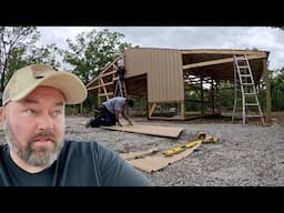 The Amish Family Is Back & Trying To Beat The Flood That’s Coming, Building The Pole Barn