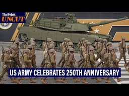 US Army celebrates 250th anniversary with a festival & parade. Prez Trump attends