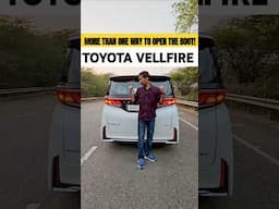 More Than One Way to Open the Toyota Vellfire’s Boot! | Quirky Luxury MPV Features | autoX #shorts