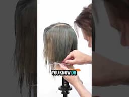 Precision One Length Bob Haircut | No Tension Cutting Technique Explained #hairstyle #hair #shorts