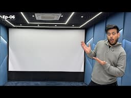 Installing 200 Inch Screen in My Gaming Cinema Theatre 😍 #EP-6