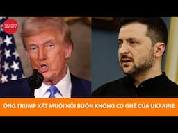 Tổng thống Trump xát muối nỗi buồn không có ghế của Ukraine