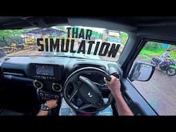 सुंदर वातावरण में गरम भजी का आनंद और THAR SIMULATOR का POV | Vlog No . 279