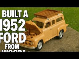 DIY 1952 Ford Panel Wood Car Build | How to Make a Wooden Vintage Car