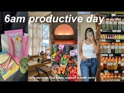 6am PRODUCTIVE DAY IN MY LIFE!⛅️ morning routine, pilates, errands, reading & cooking!