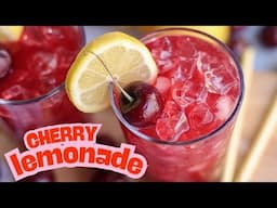 How To Make Easy CHERRY Lemonade 🍒🍋 (Natural)