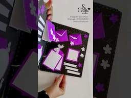handmade scrapbook ideas - birthday card ideas  paper craft anniversary scrapbook ideas #shorts