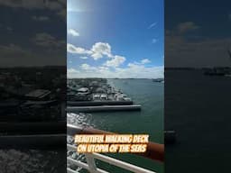 #cruiseship #cruise #royalcaribbean #travel #cruising walking deck on utopia of the seas