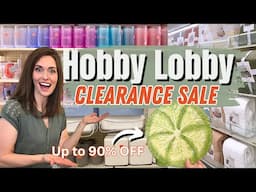 HUGE HOBBY LOBBY CLEARANCE SALE : Up to 90% off | Red Tag SALE | Budget-Friendly Home Decor