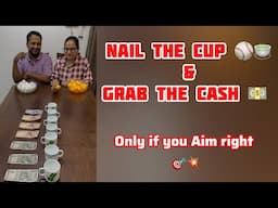 Ultimate Challenge ! 🤯Just Land the Ball jn the Cup & Win Money 💰 🏆