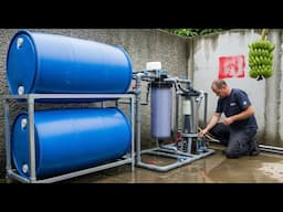I Never Have to Buy Water Again! Amazing 3-in-1 Invention from PVC Drain Pipe + Blue Barrel