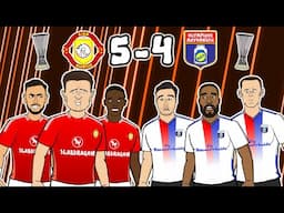 Man United 5-4 Lyon😲 Maguire CRAZY comeback! Europa League Highlights