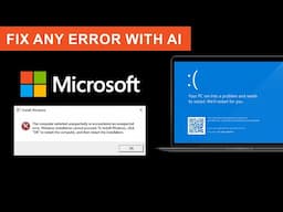 🔥How to Troubleshoot Any Laptop or Desktop Problem Using AI | Easy Fixes! | Blue Screen Error Fix