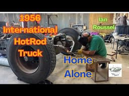 1956 International COE Custom Hotrod By Ian Roussel:  HOME ALONE IN THE DESERT. Ian's view 👽