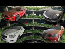 ENTIRE ABANDONED Parking Garage Full of Luxury, JDM, European, American Muscle Vehicles