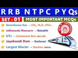 RRB NTPC PYQs SERIES | SET 1 | MOST IMPORTANT GK MCQs |  RRB NTPC 2025 | RAILWAY 2025 🔥 | INDOLOGUS