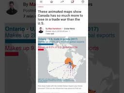 These animated map show Canada has so much more to lose in a trade more than the US