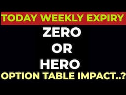 30.04.25 || TODAY WEEKLY EXPIRY || ZERO OR HERO IMPACT || IMBALANCE IMPLIED VOLATILITY ||