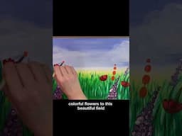 💐Spring Splatter Flowers version easy acrylic painting tutorial for beginners #spring #painting