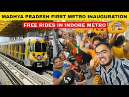 INDORE METRO First Day Inaugural Journey | इंदौर मेट्रो में फ्री में यात्रा करें एक हफ़्ते के लिये😱