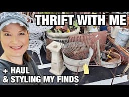 A Unique Find! THRIFT STORE SHOPPING! THRIFT WITH ME & THRIFT HAUL • DECORATING WITH MY THRIFT FINDS
