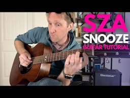 Snooze by SZA Guitar Tutorial - Guitar Lessons with Stuart!